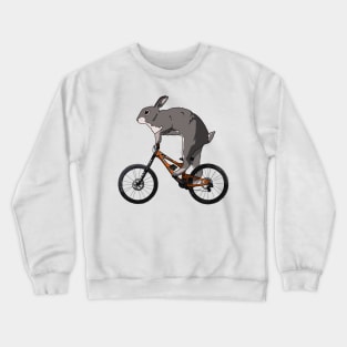 Biking bunny Crewneck Sweatshirt